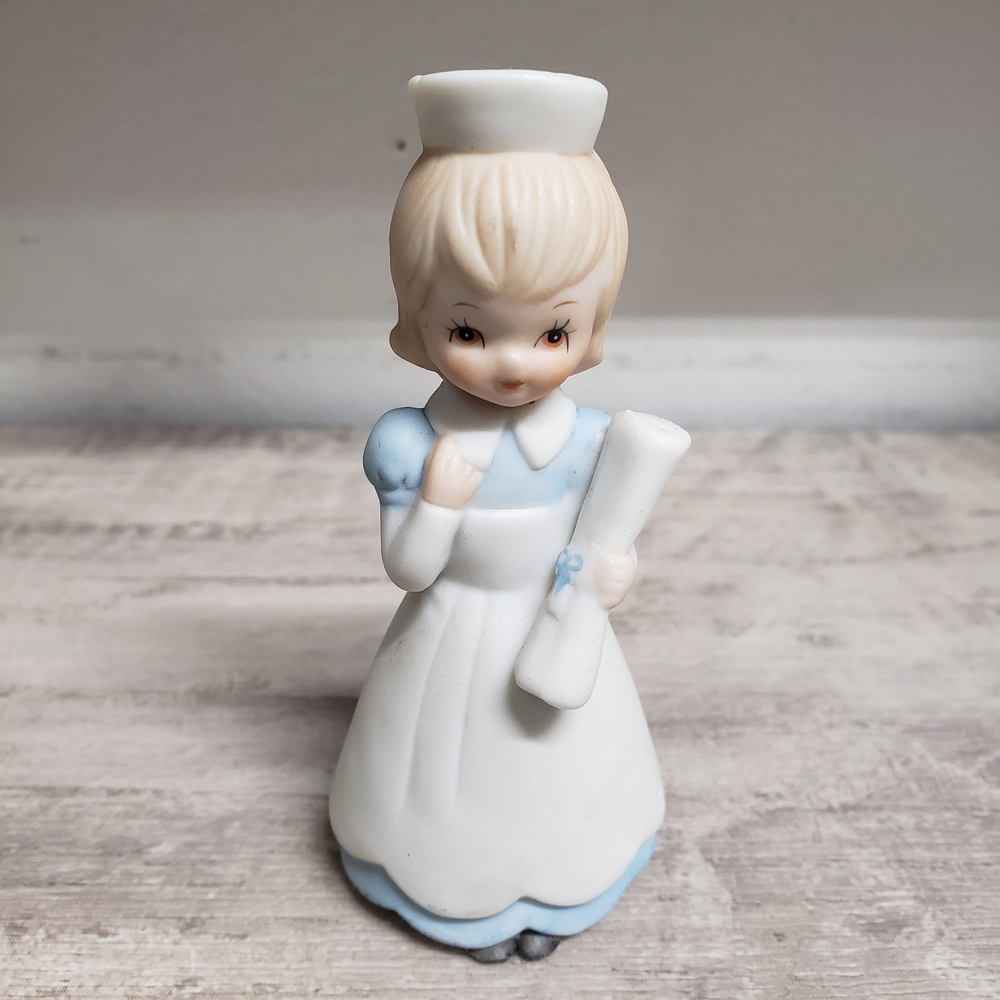 Vintage 1983 Lefton Nurse Figurine Porcelain Healthcare Medical Decor Gift Ideas